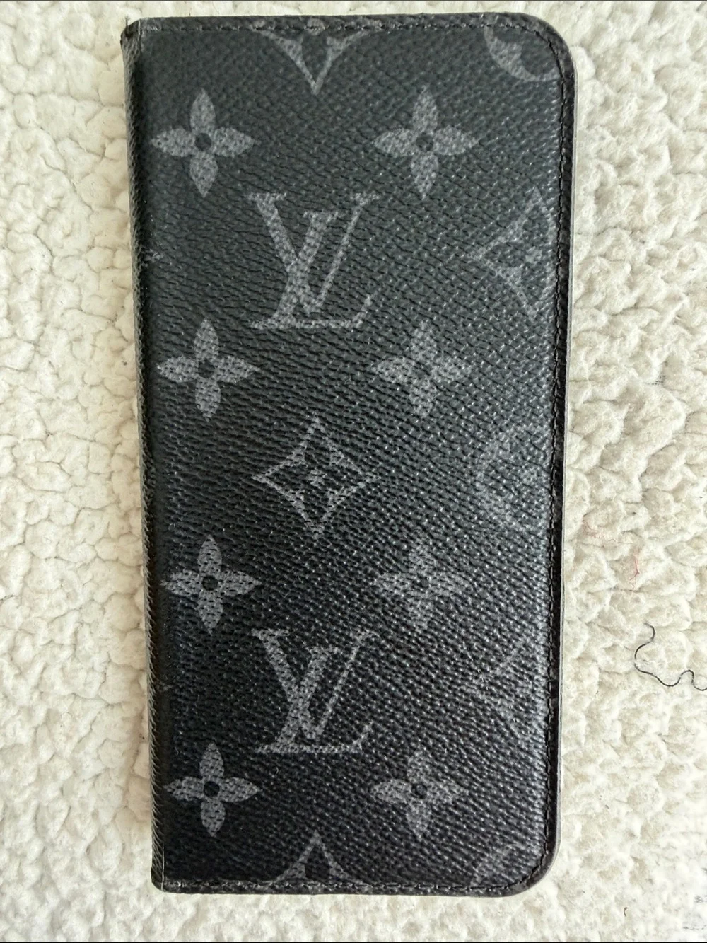 Louis Vuitton Monogram Eclipse Folio Case for iPhone 7 Plus / 8 Plus